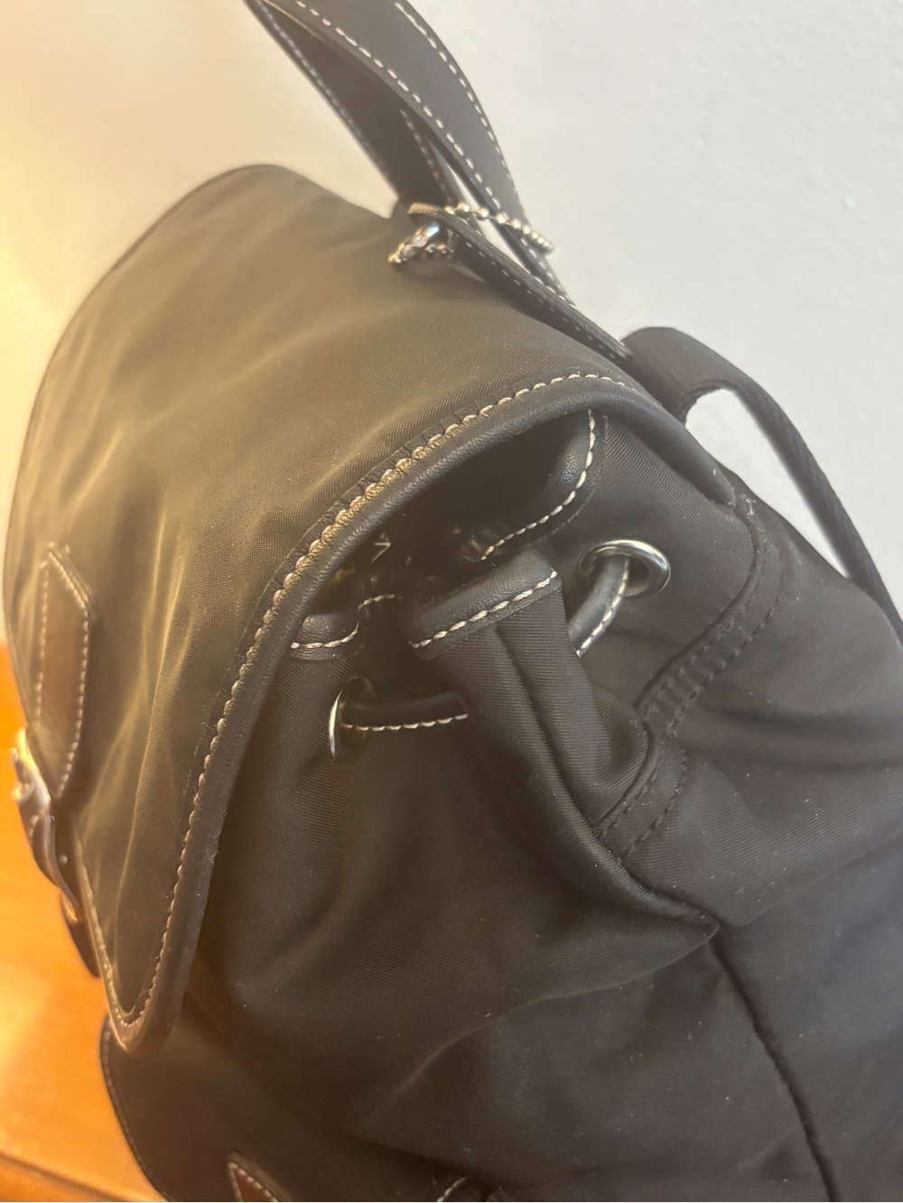 Vintage Coach Black Nylon Cargo Backpack Bag 4290 - Picture 11 of 16